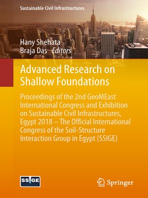 cover image of Advanced Research on Shallow Foundations